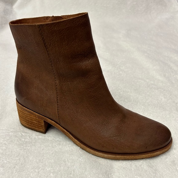 Women's Kork Ease Zip On Ankle Boot Mayten Tan Aztec Brown Leather Size 81/2M - Picture 4 of 9